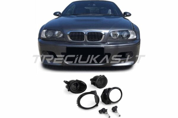 E46 E39 priešrūkiniai žibintai m tech m look